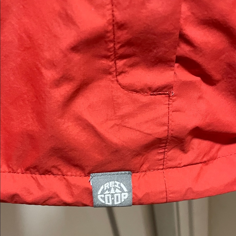 REI Coral Red Women's Rain Jacket - Picture 7 of 8